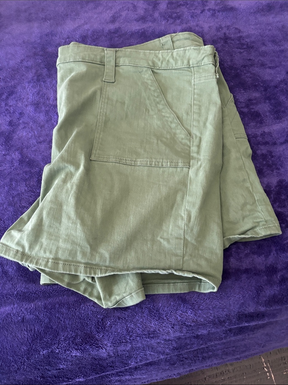 Style & Co. Olive Green Utility Bermuda Shorts